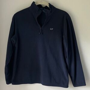 Vineyard Vines Boys Dark Blue Quarter-Zip Fleece – Size 14